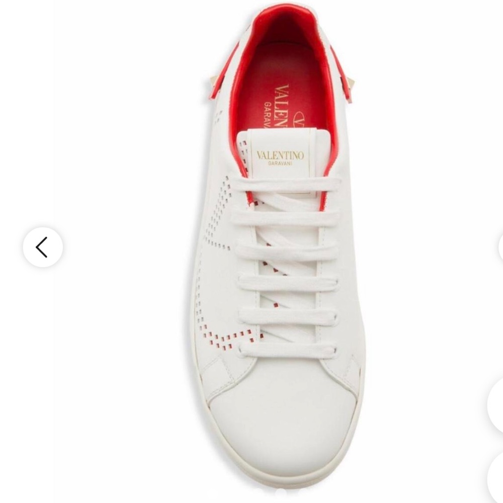 Valentino Women's Red and White Trainers - Picture 3 of 7